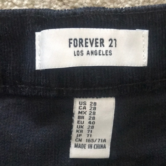 Forever 21 black Corduroy mini skirt - Picture 3 of 6